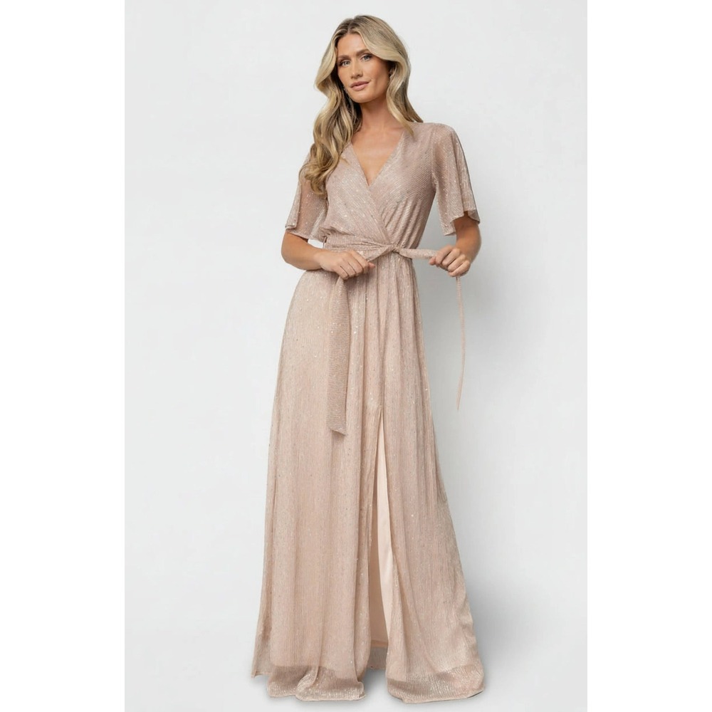 Baltic Born Grace Sparkle Sequin Maxi Gown NEW Size Large